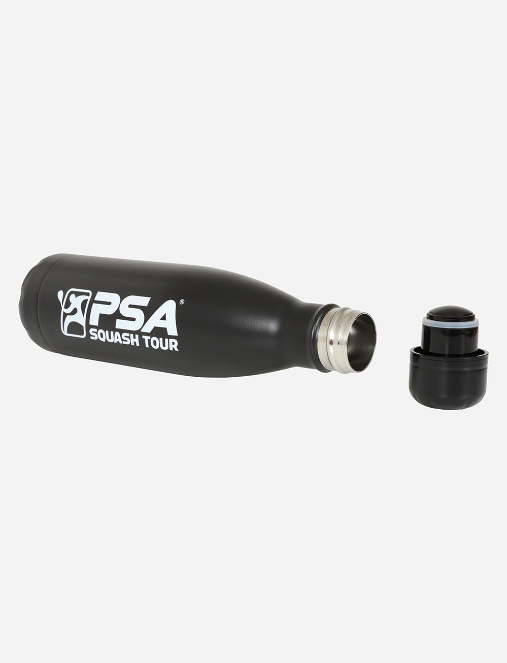 PSA Squash Stainless Steel Water Bottle - Black